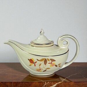 Hall "AUTUMN LEAF" Mary Dunbar Jewel ~ 5 Cup Aladdin Tea Pot w/Infuser